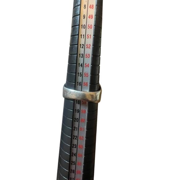 Vintage Men's G&S Sterling Silver Inlay Lightning Bolt-1985 Marked-size 8.5 - Picture 4 of 6